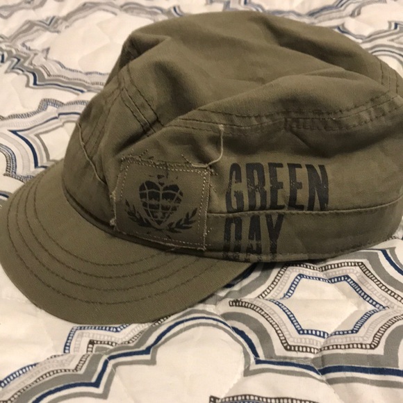 Green Day Fitted Military Style Hat - Picture 1 of 5